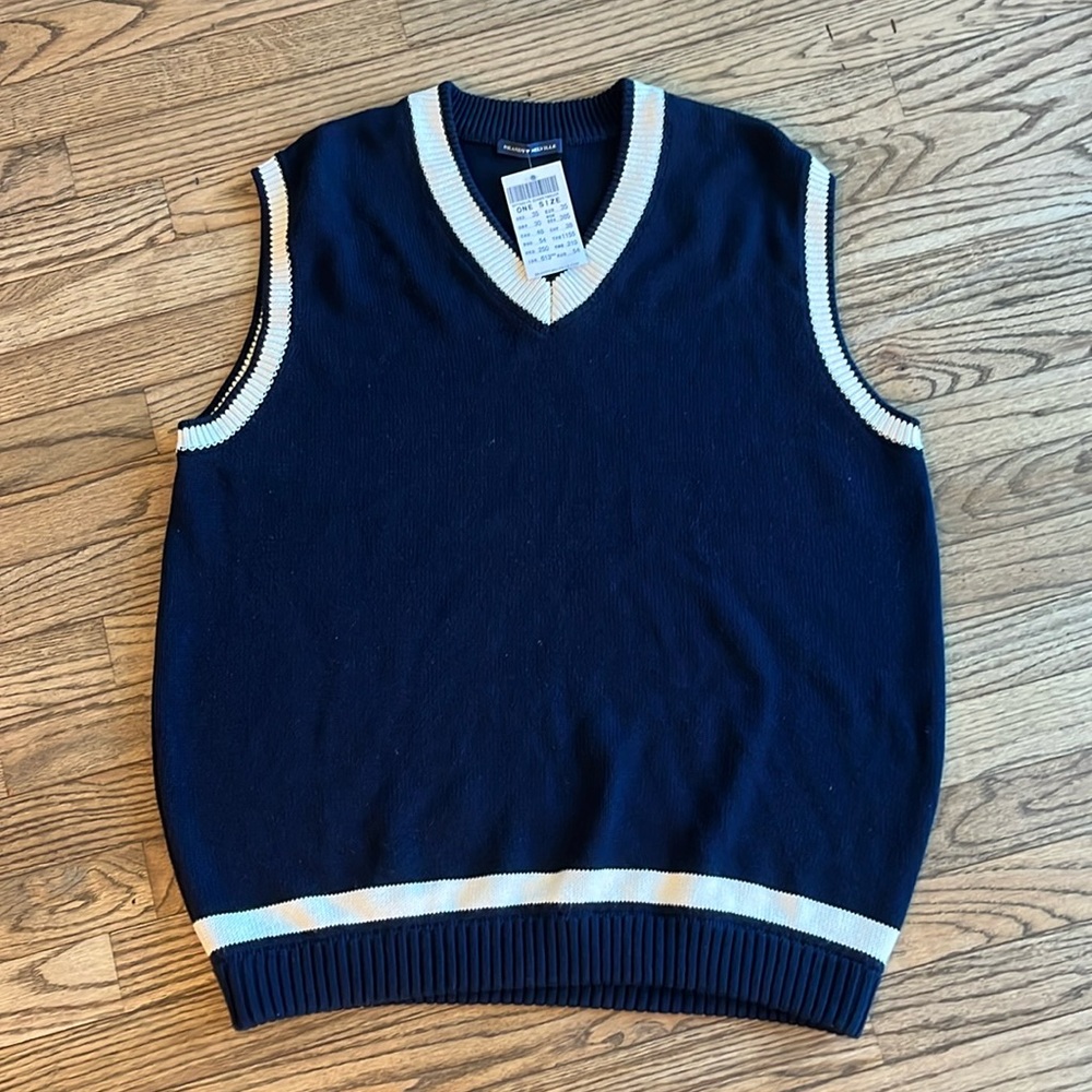 Brandy Melville Knit Sweater Vest Navy